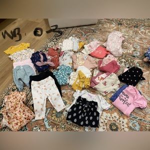 BABYGIRL SUMMER LOT NB,0-3